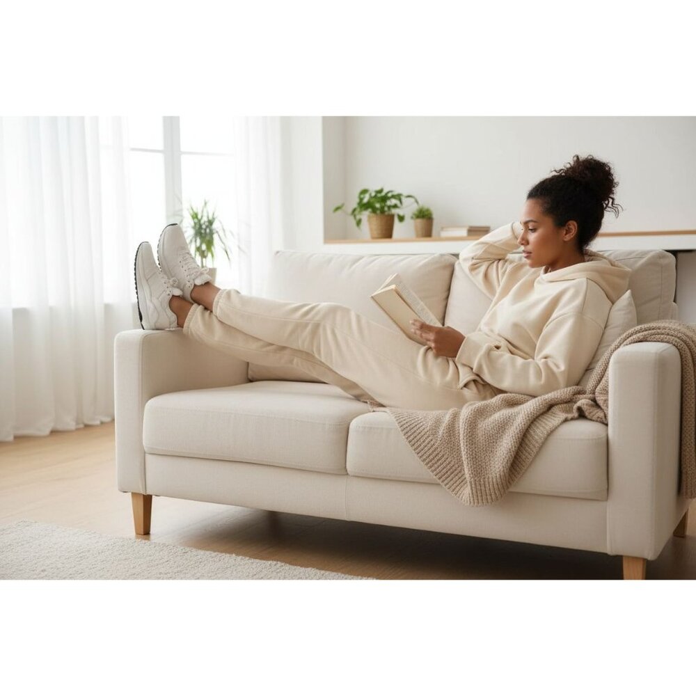 Mondetta XL Women Fleece Jogger Pants Leisure Elastic Waist Sweatpant Loungewear - Picture 6 of 10